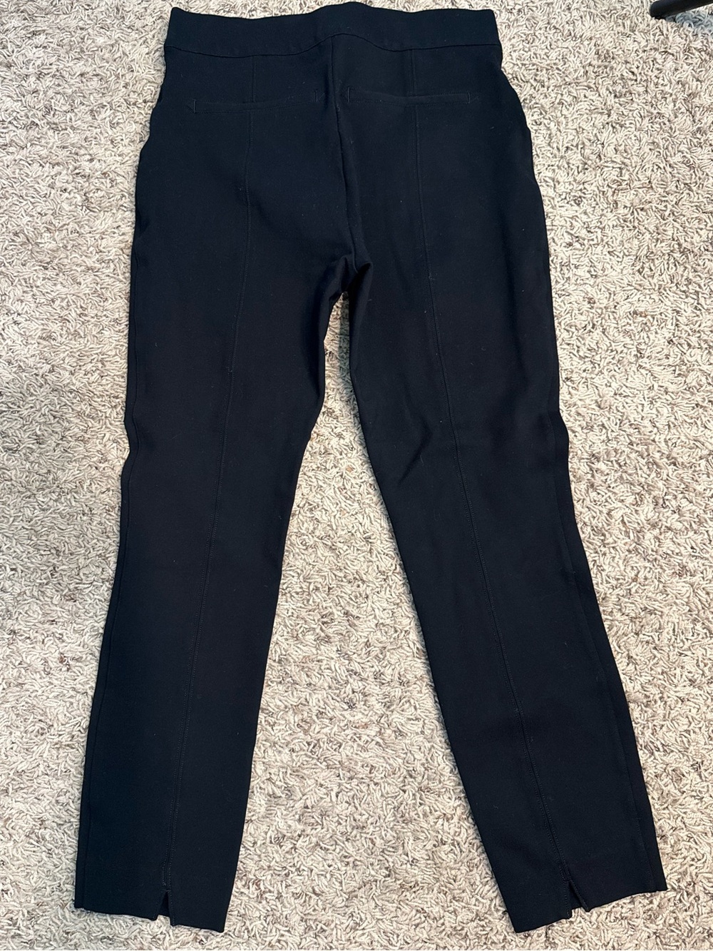 SPANX Perfect Pant Black Ponte Pull On Slim Straight Pants Size M - Picture 4 of 4